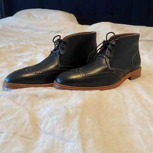 Johnston & Murphy Black Leather Dress Boot